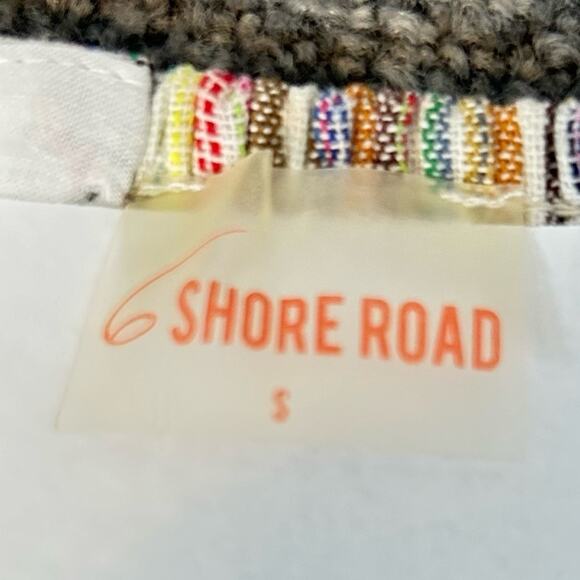 6 Shore Road Linen Jumpsuit Womens Size S Stripe Cutout Bandeau Boho Vacation - Picture 12 of 12